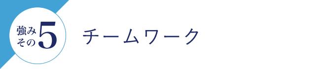 強みその5 チームワーク