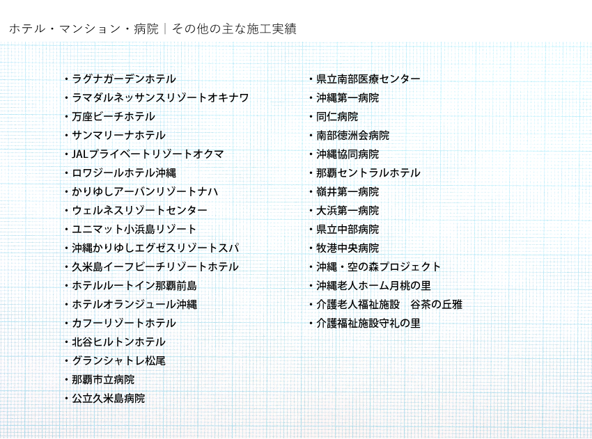 その他の主な施工実績の画像